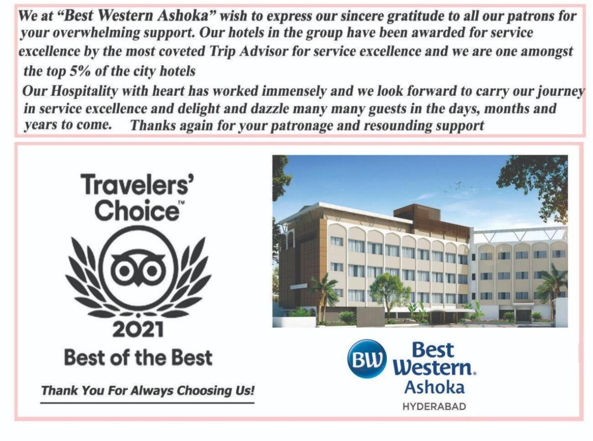 Best Western Ashoka Hyderabad Exterior foto